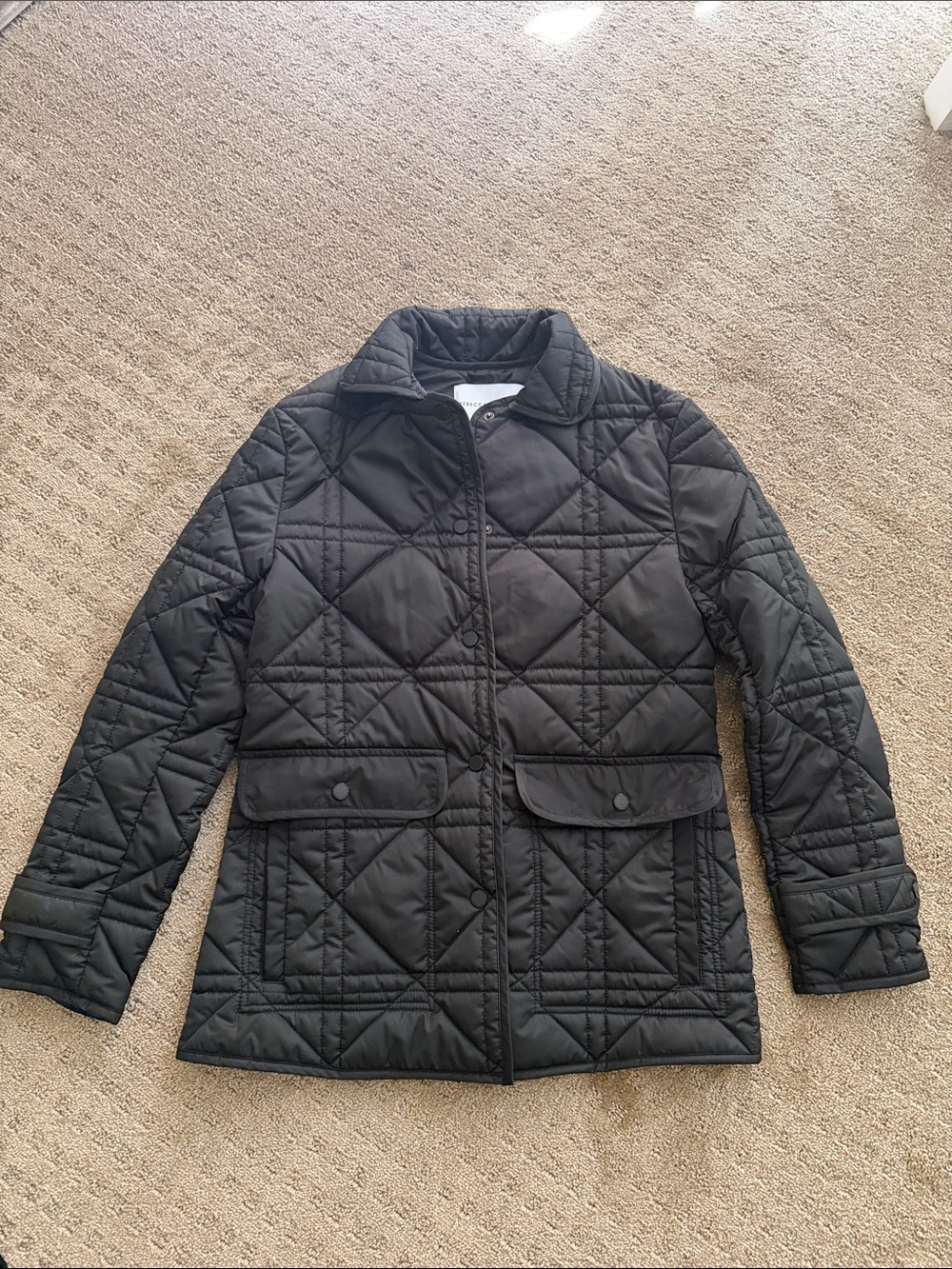 Rebecca Minkoff Black Quilted Puffer Jacket